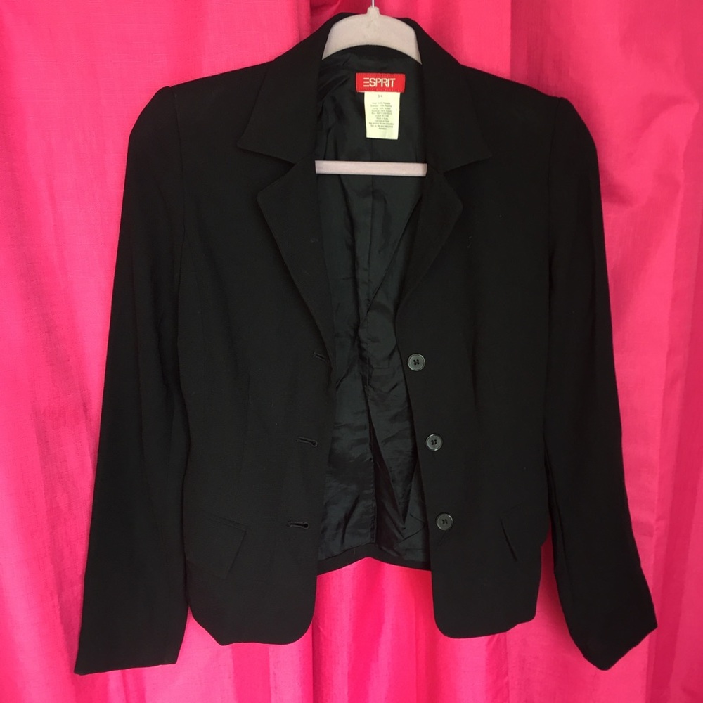 Esprit Black Blazer, 3/4